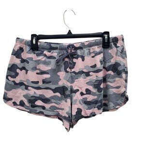 Secret Treasures Women's Pink Gray Camo Modal Blend PJ‎ Lounge Shorts Size L